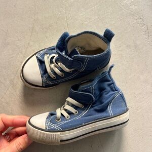 Toddler Blue High-Top Sneakers